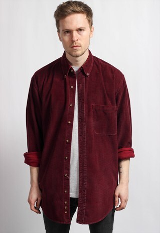 VINTAGE OVERSIZED CORDUROY SHIRT