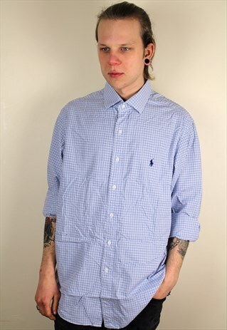 VINTAGE BLUE RALPH LAUREN SHIRT