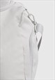 54 FLORAL SHOULDER BARREL HOLDALL GYM BAG - SILVER/GREY