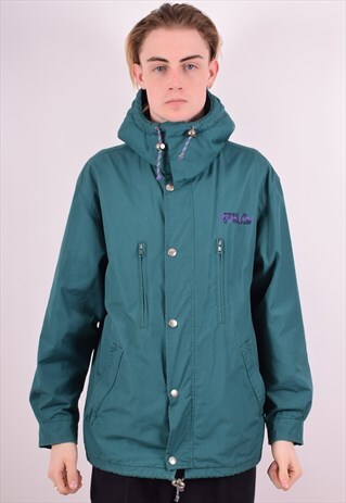 FILA MENS VINTAGE JACKET MEDIUM GREEN 90S