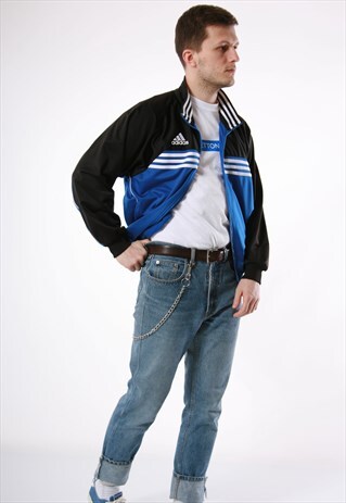 90S VINTAGE ADIDAS RARE OLDSCHOOL TRACK JACKET 13645
