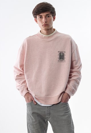 VINTAGE HUGO BOSS CREW NECK 80S 90S PINK