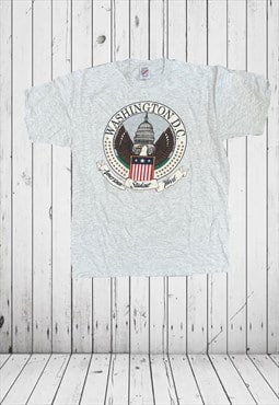 vintage grey washington dc USA tshirt