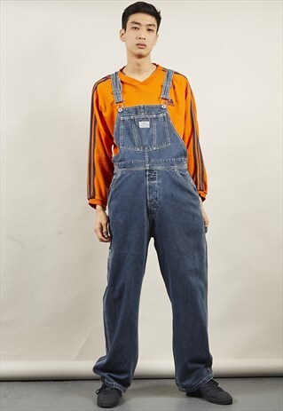 VINTAGE 90'S LEVI'S DENIM DARK-WASH DUNGAREES