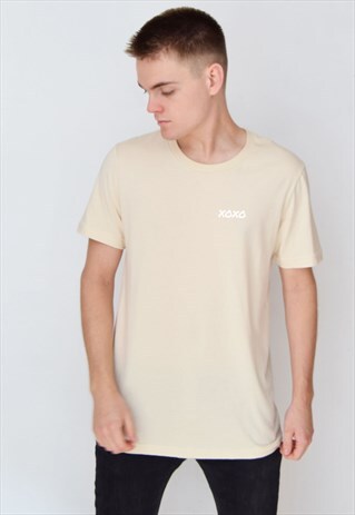 BEIGE XOXO (WHITE) T-SHIRT