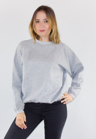 VINTAGE FLECKED GREY AMERICAN SWEATSHIRT