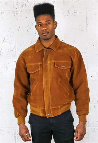 R.G.A ITALIAN SUEDE PILOT STYLE JACKET