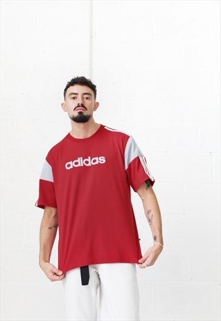 VINTAGE ADIDAS SPELLOUT LOGO T-SHIRT