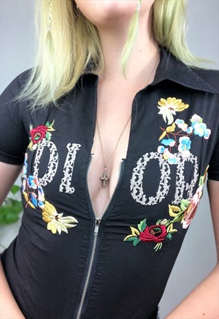 RARE Y2K EMBROIDERED CHRISTIAN DIOR BLOUSE
