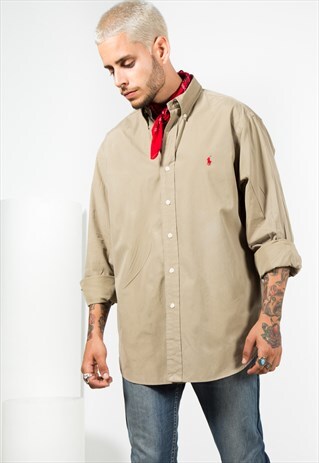 VINTAGE 80S POLO RALPH LAUREN SHIRT 0080 / 303-6