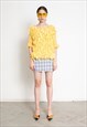 VINTAGE 90S KNIT SWEATER YELLOW