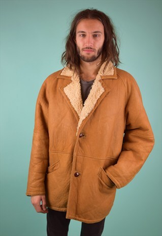 VINTAGE 90'S SHEARLING COAT
