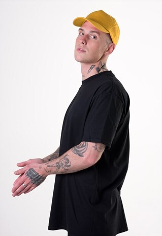 ESSENTIAL BLANK BASEBALL HAT CAP - GOLD YELLOW