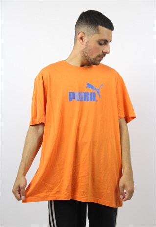 VINTAGE PUMA ORANGE T-SHIRT