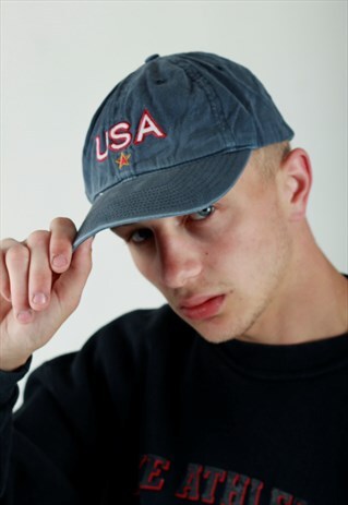 RARE VINTAGE 90S NIKE USA SPELL OUT DAD CAP
