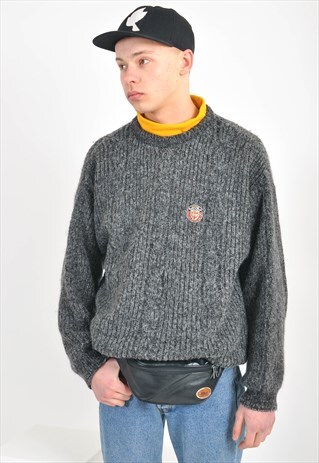 VINTAGE 90'SWARM JUMPER IN GREY