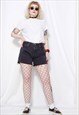 80S VINTAGE 90S GRUNGE LEVIS 517 HIGH WAIST DARK GREY SHORTS