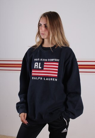 RALPH LAUREN FLAG SWEATSHIRT