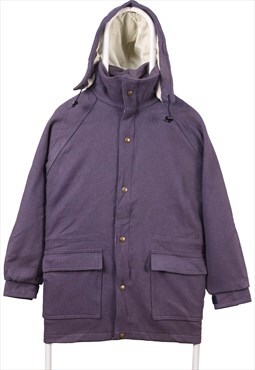 Woolrich 90's Hooded Heavyweight Denim Jacket Large Navy Blu