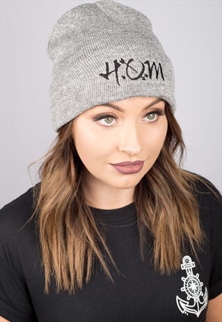 HOM LOGO GREY BEANIE
