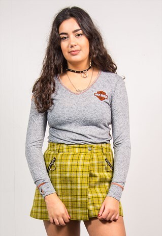 HARLEY-DAVIDSON VINTAGE 90'S GREY LONG SLEEVE T-SHIRT