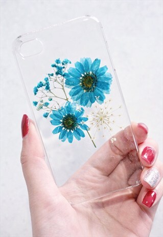 HANDMADE REAL PRESSED FLOWERS PHONE CASE