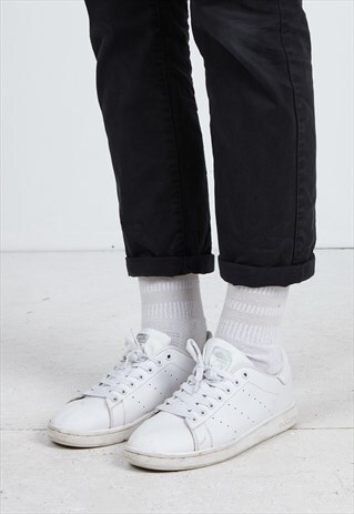 VINTAGE WHITE ADIDAS LEATHER TRAINERS