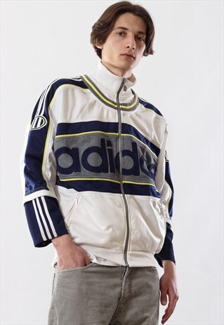 90'S VINTAGE MENS ADIDAS ORIGINALS BIG LOGO TRACK TOP JACKET