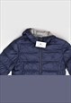 VINTAGE 90'S FRED PERRY PADDED JACKET NAVY BLUE