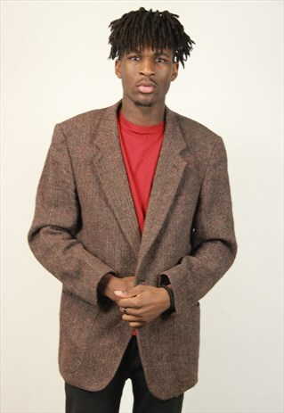 VINTAGE HARRIS TWEED WOOL JACKET