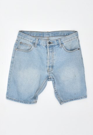 VINTAGE 90'S CHEAP MONDAY DENIM SHORTS BLUE