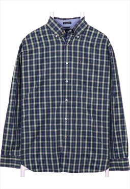Tommy Hilfiger 90's Long Sleeve Check Button Up Shirt Medium