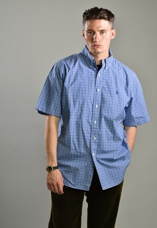 VINTAGE 1990S RALPH LAUREN BUTTON DOWN SHORT SLEEVE SHIRT