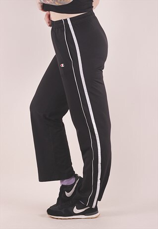 VINTAGE CHAMPION BLACK JOGGERS TRACKSUIT BOTTOMS /AB11030