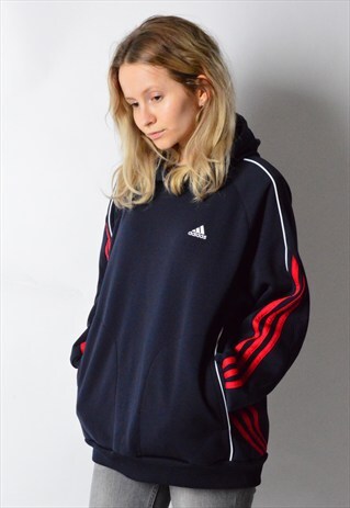 2005 NAVY BLUE ADIDAS SPORTS HOODIE