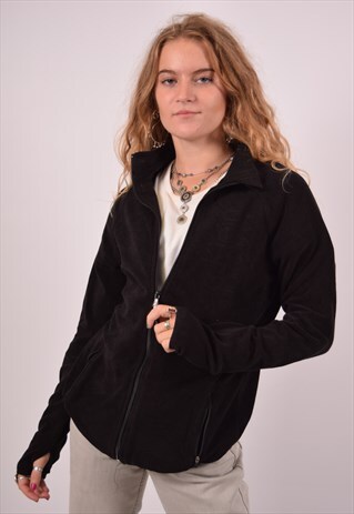 VINTAGE CALVIN KLEIN FLEECE JACKET BLACK