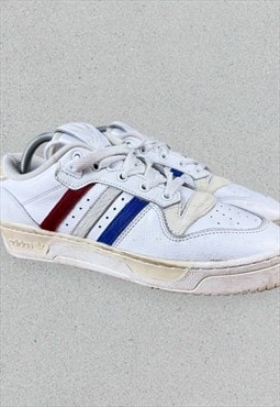 Adidas Rivalry Low Trainers Pony Hair White Mens UK 7.5