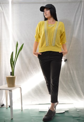 FANCY YELLOW SWEATSHIRT