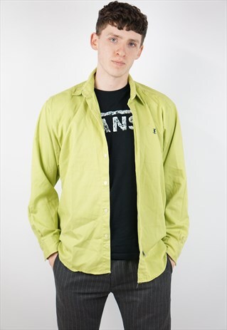 VINTAGE YSL LIME GREEN SHIRT