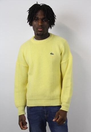 VINTAGE LACOSTE YELLOW JUMPER