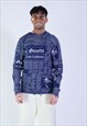 Galliano 90s newspaper hoodie