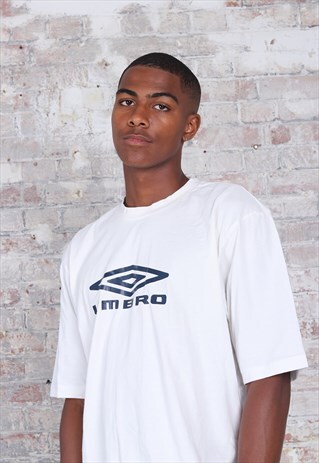 VINTAGE UMBRO LOGO T-SHIRT WHITE
