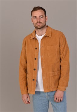 The Good Neighbour Cord Field Jacket in Mustard
