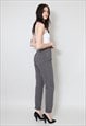 KATHERINE HAMNET VINTAGE LADIES 90'S GREY HIGH RISE JEANS