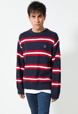 VINTAGE 80S TOMMY HILFIGER KNIT JUMPER / S225