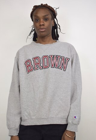 VINTAGE 90S CHAMPION GREY 'BROWN' SWEATSHIRT