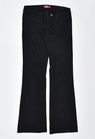 VINTAGE 00'S Y2K DICKIES TROUSERS CASUAL FLARE BLACK