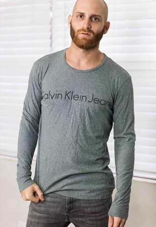 VINTAGE CALVIN KLEIN T-SHIRT LOGO 90S M 6.2
