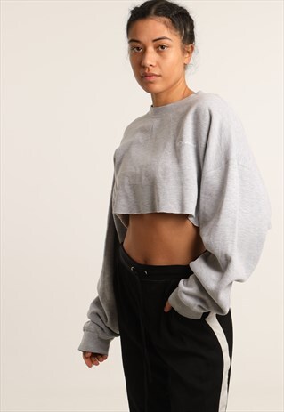 VINTAGE REEBOK EMBROIDERED CROPPED SWEATSHIRT