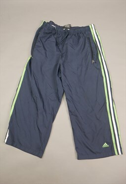 Vintage Adidas 3/4 Trackies in Blue with Logo